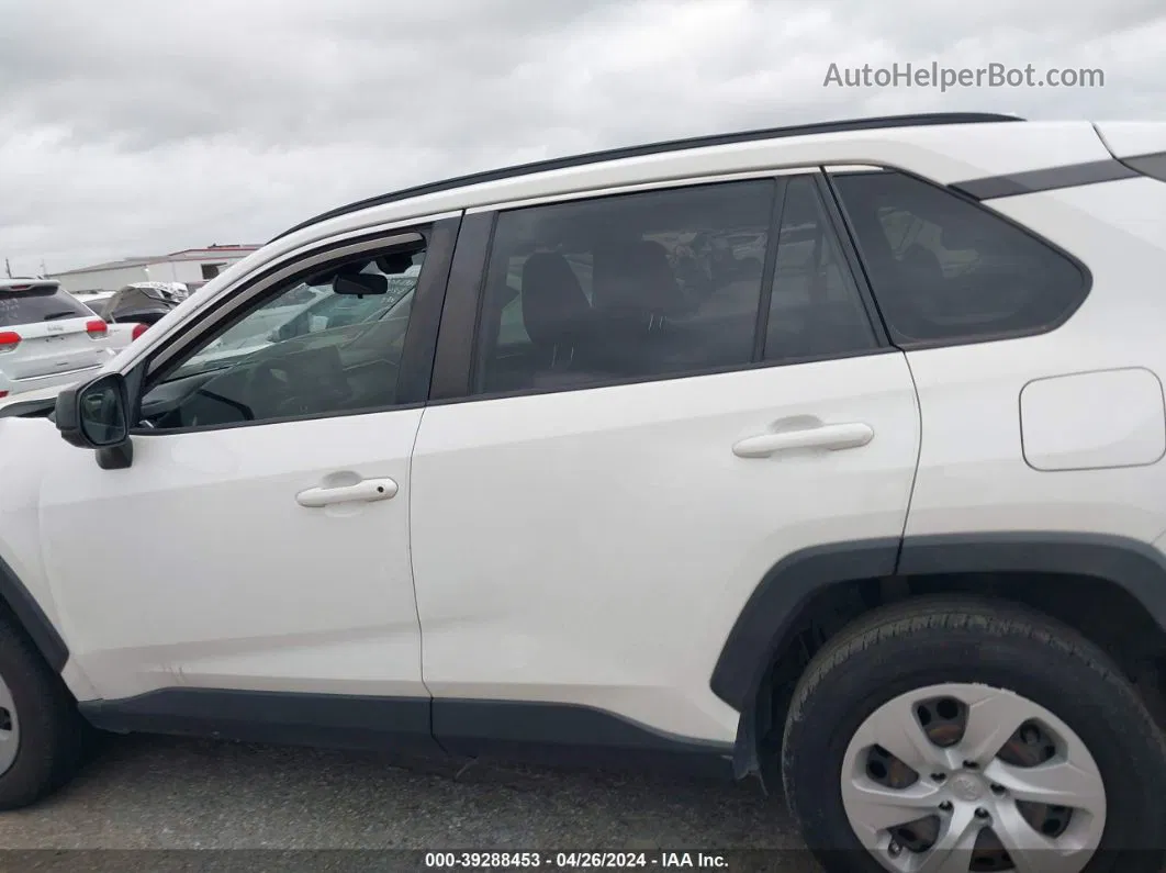 2019 Toyota Rav4 Le White vin: JTMH1RFV0KD009073