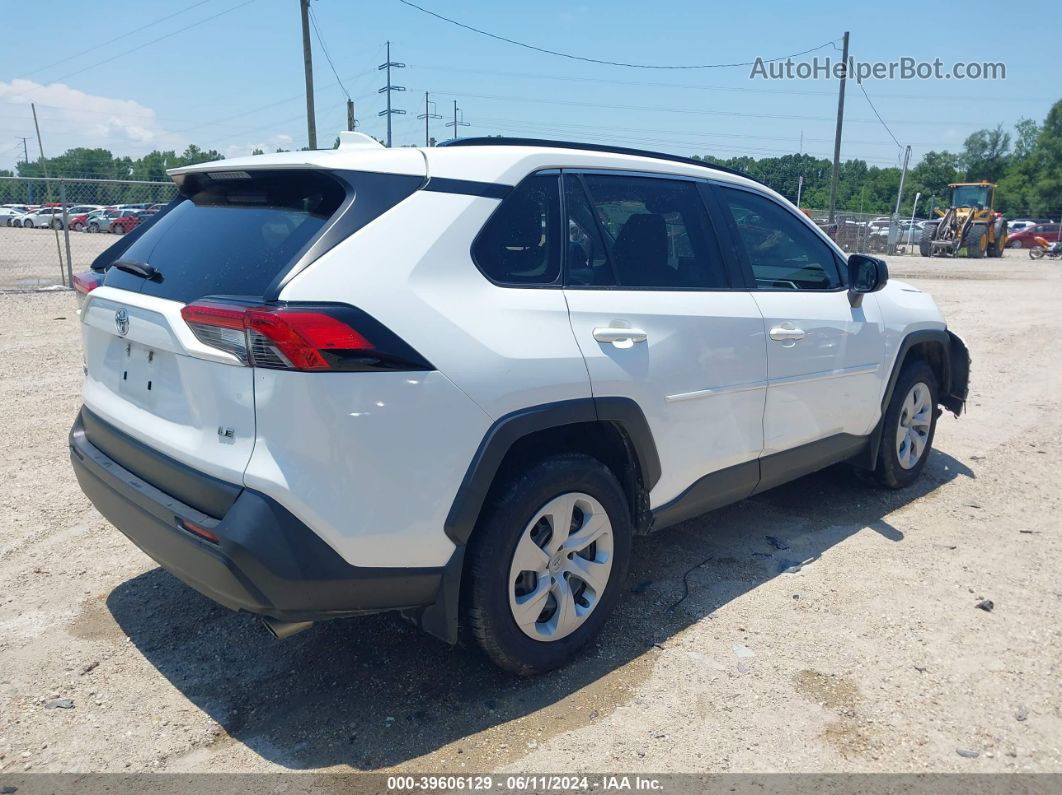 2019 Toyota Rav4 Le White vin: JTMH1RFV5KJ006882