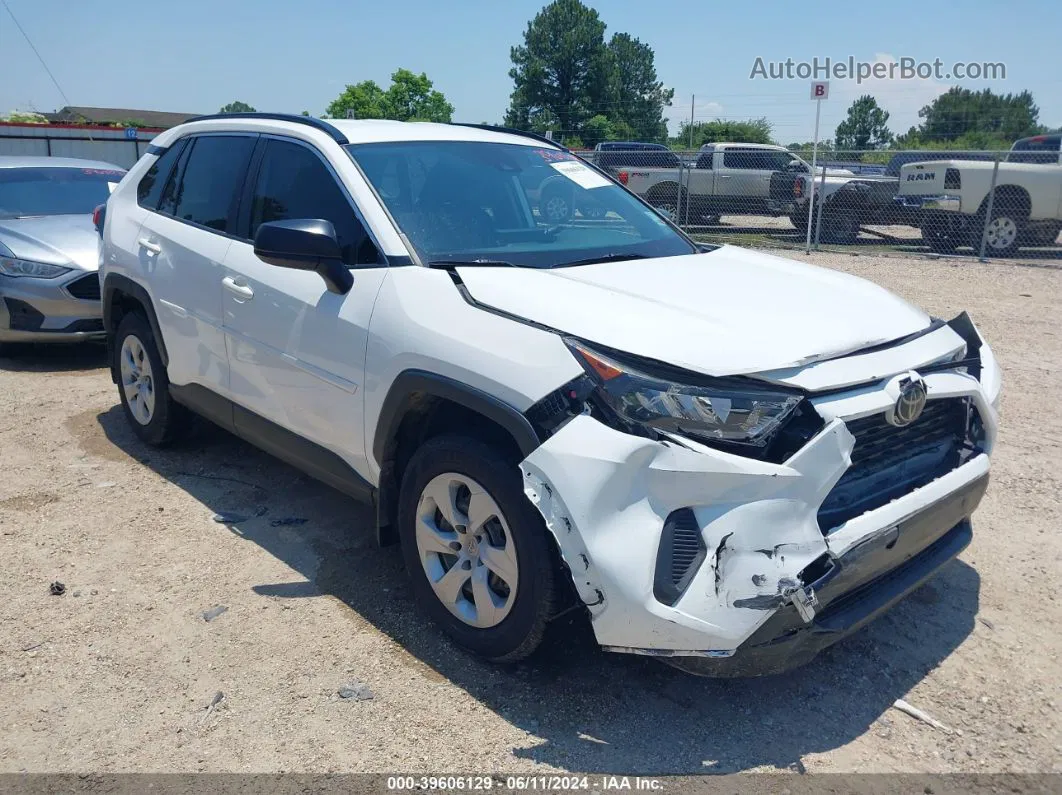 2019 Toyota Rav4 Le White vin: JTMH1RFV5KJ006882