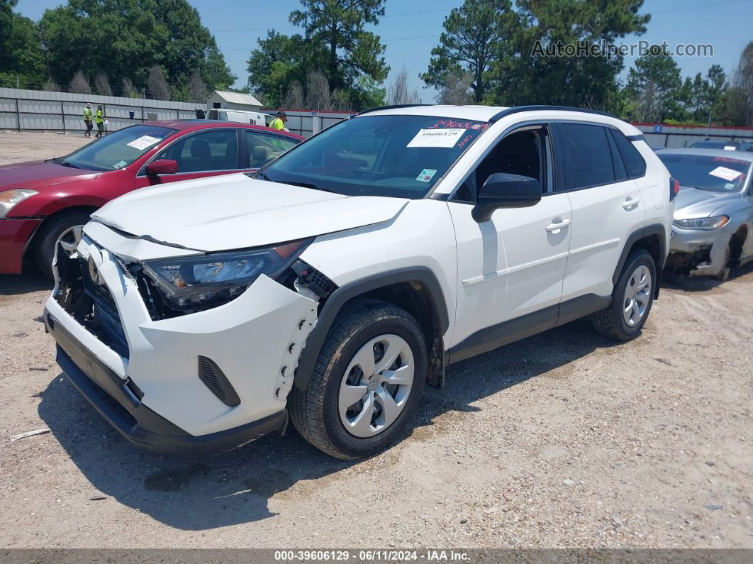 2019 Toyota Rav4 Le White vin: JTMH1RFV5KJ006882