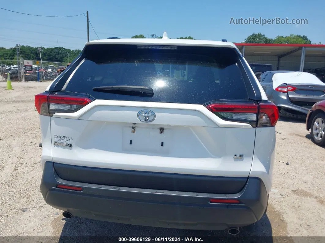 2019 Toyota Rav4 Le White vin: JTMH1RFV5KJ006882