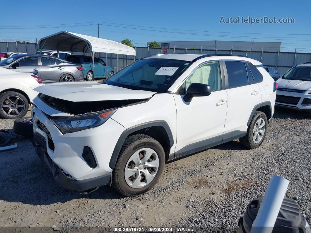 2019 Toyota Rav4 Le White vin: JTMH1RFV6KJ007281