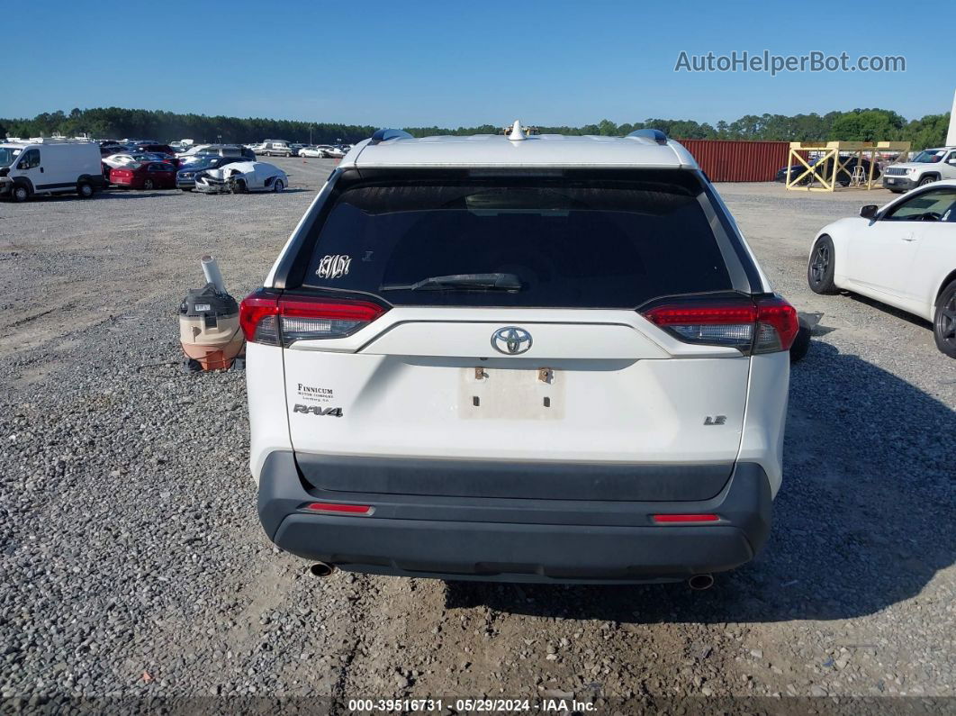 2019 Toyota Rav4 Le White vin: JTMH1RFV6KJ007281