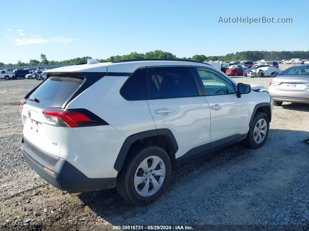 2019 Toyota Rav4 Le White vin: JTMH1RFV6KJ007281