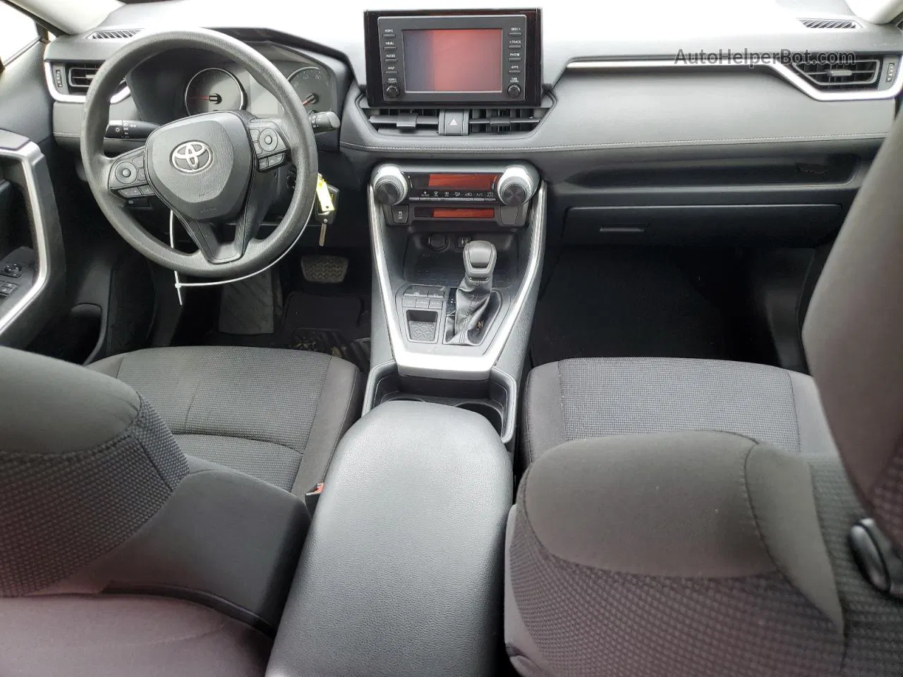 2019 Toyota Rav4 Le White vin: JTMH1RFVXKD507412