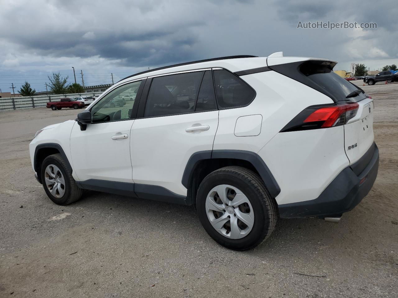 2019 Toyota Rav4 Le Белый vin: JTMH1RFVXKD507412