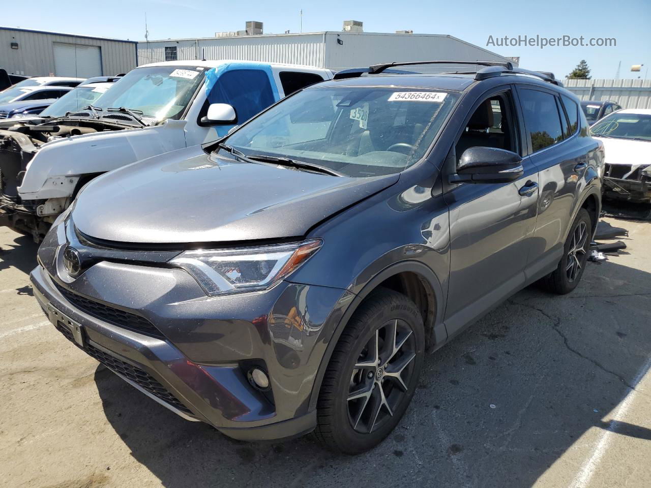 2018 Toyota Rav4 Se Gray vin: JTMJFREV3JJ719525