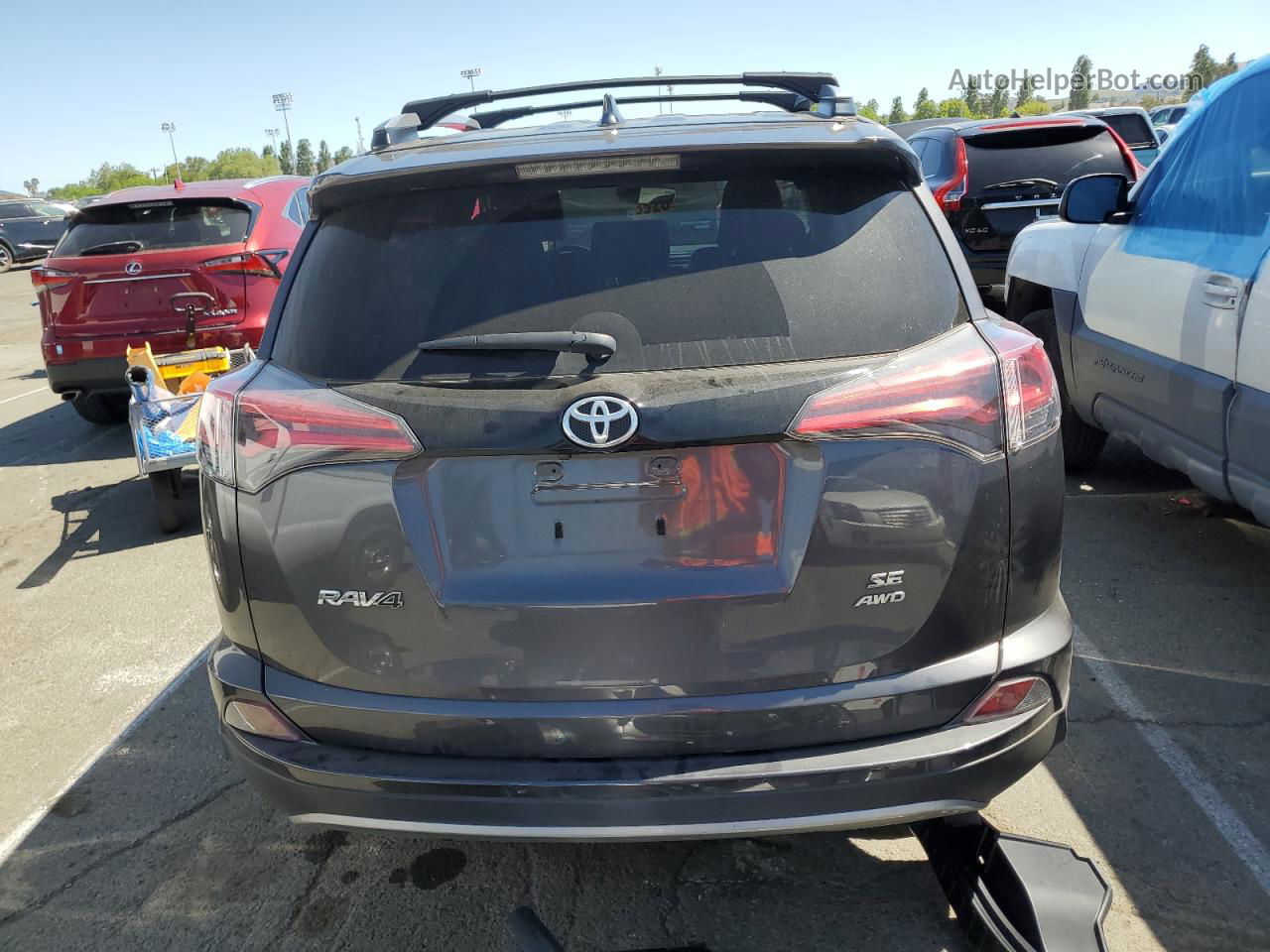 2018 Toyota Rav4 Se Серый vin: JTMJFREV3JJ719525