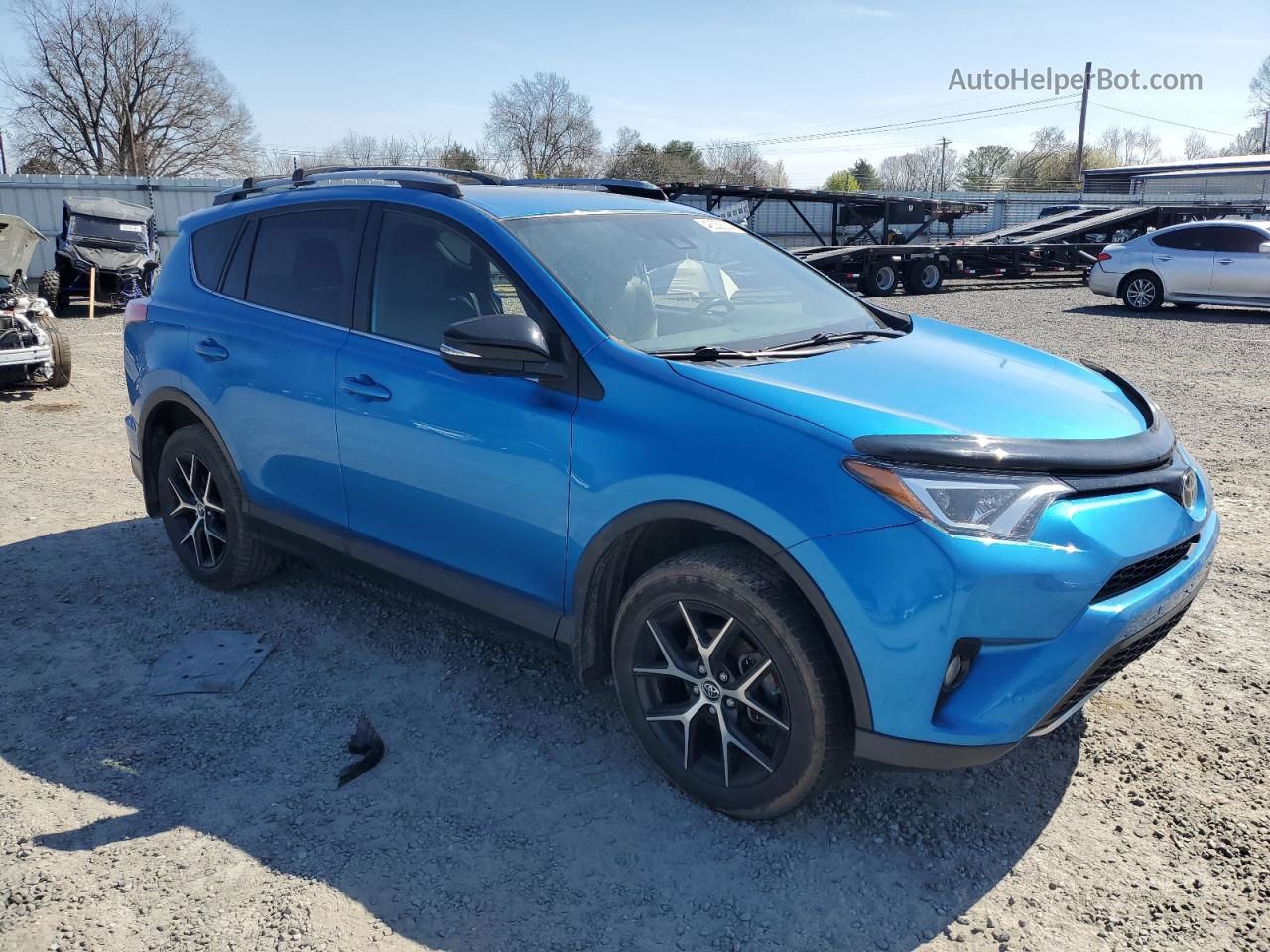 2018 Toyota Rav4 Se Синий vin: JTMJFREV5JJ182897