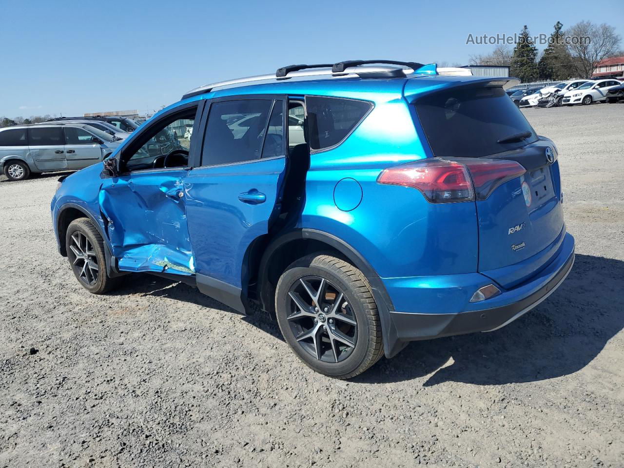 2018 Toyota Rav4 Se Синий vin: JTMJFREV5JJ182897