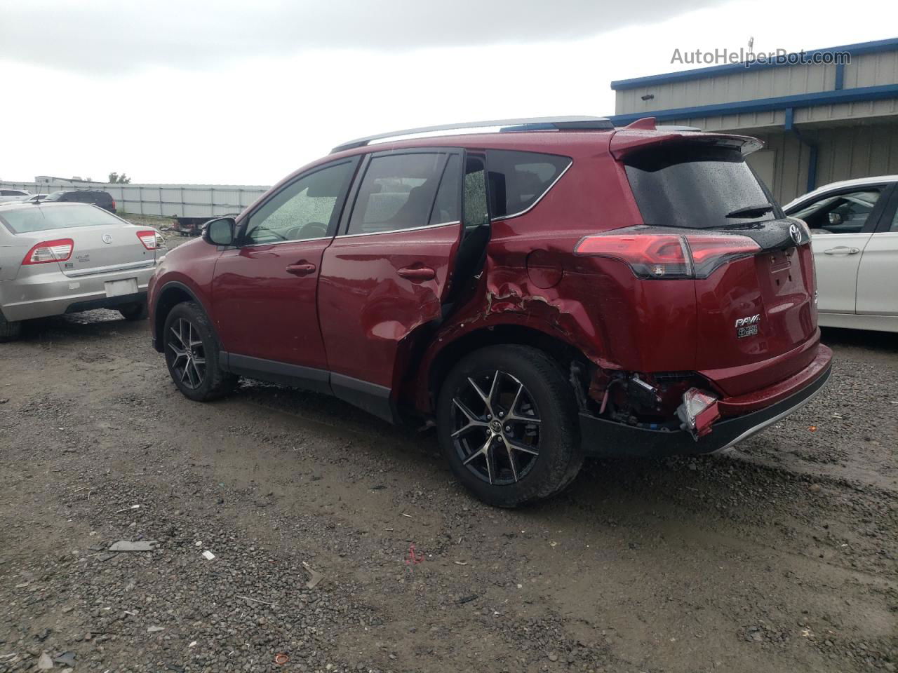 2018 Toyota Rav4 Se Burgundy vin: JTMJFREV8JD222209