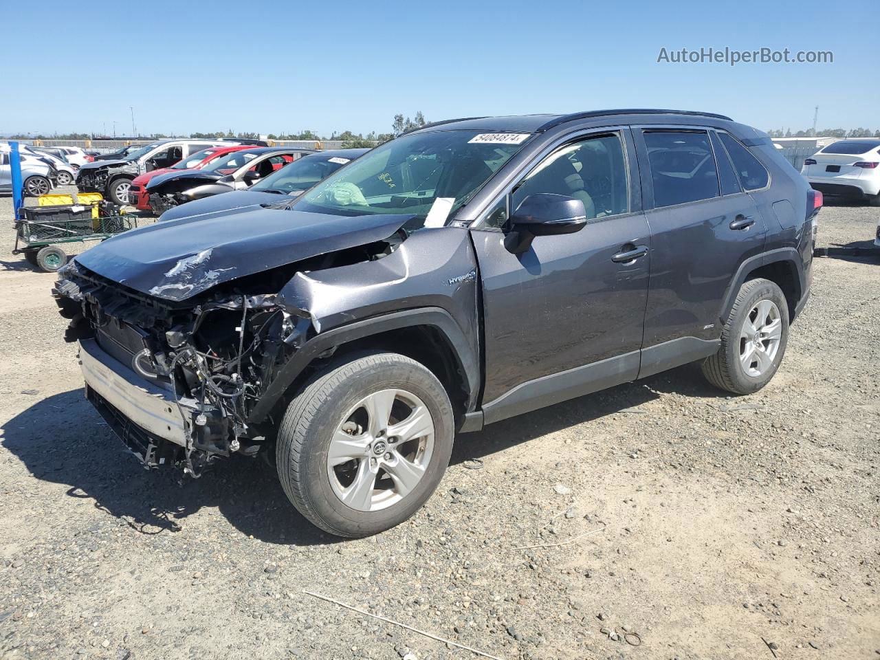 2019 Toyota Rav4 Le Серый vin: JTMMWRFV1KJ006622