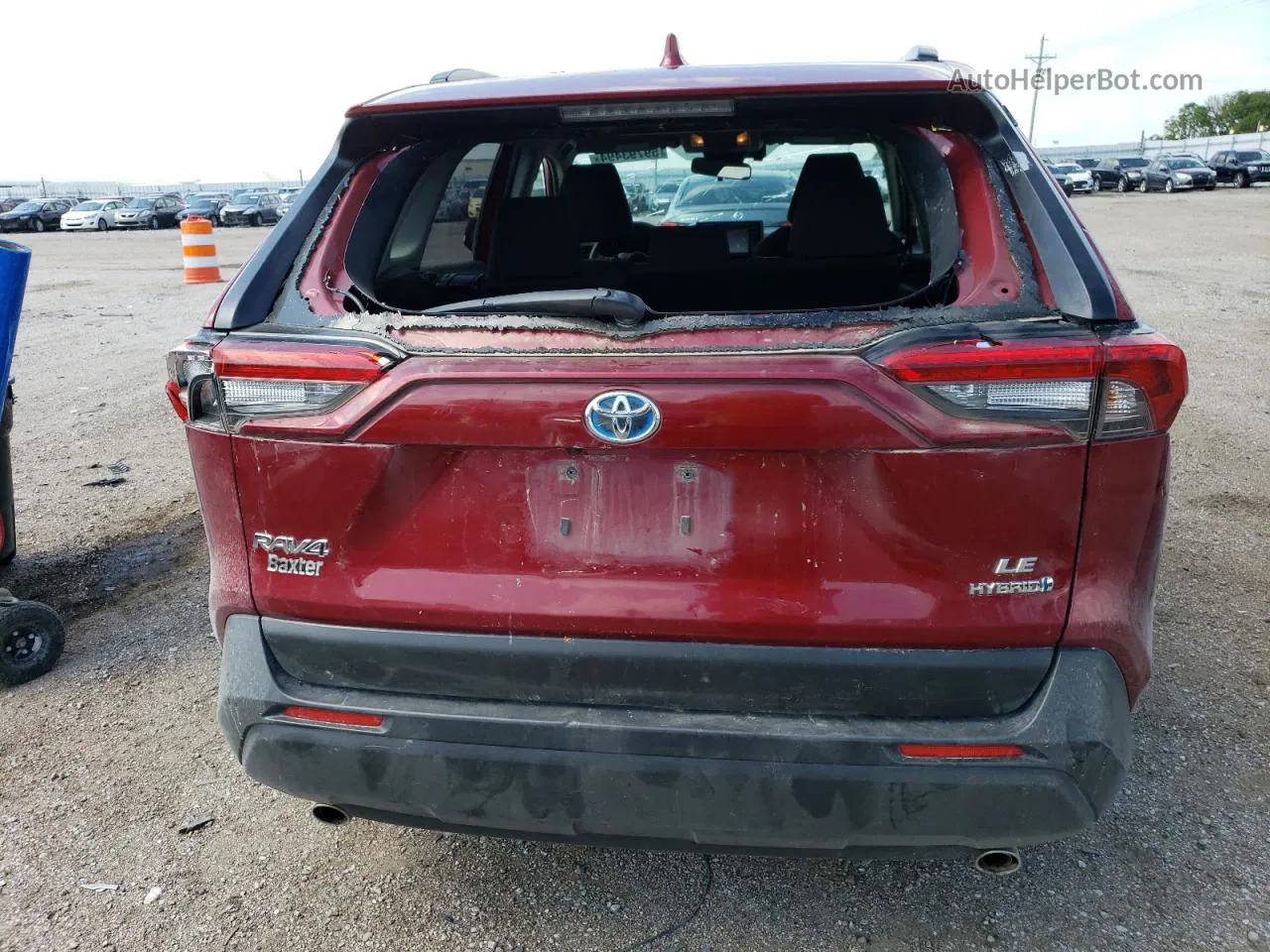 2019 Toyota Rav4 Le Красный vin: JTMMWRFVXKD029704