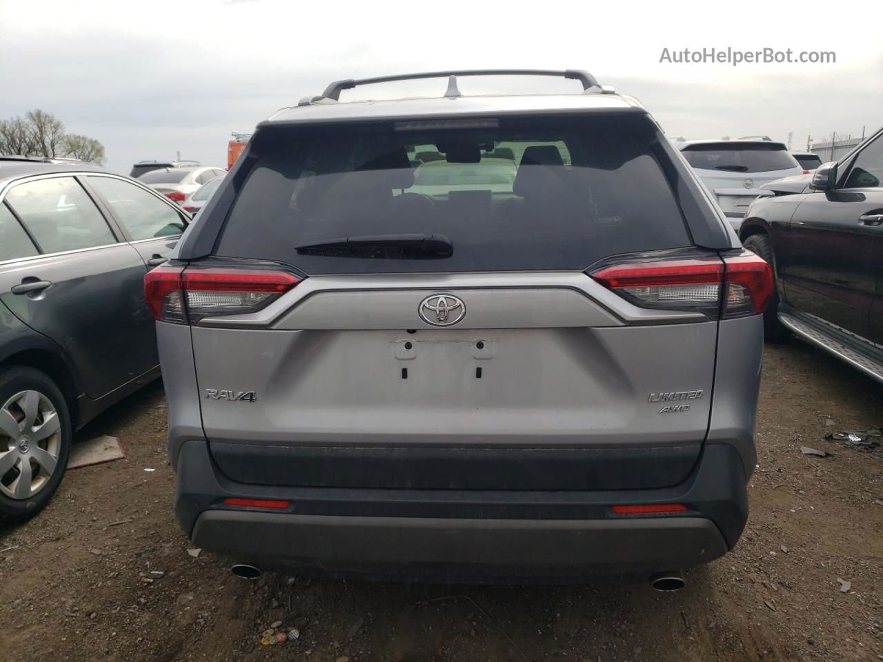 2019 Toyota Rav4 Limited Silver vin: JTMN1RFV3KD521834