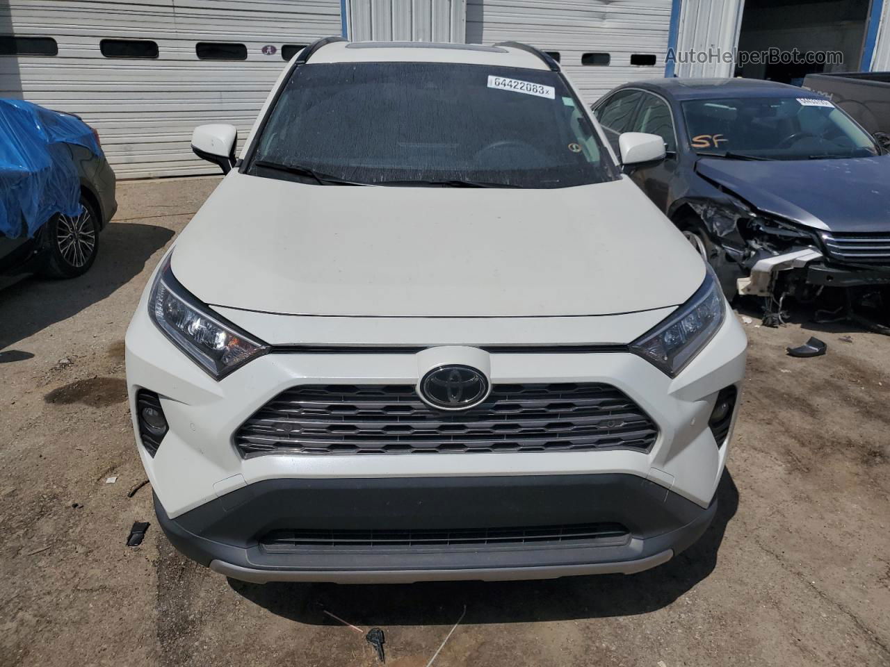 2020 Toyota Rav4 Limited White vin: JTMN1RFV3LD054710