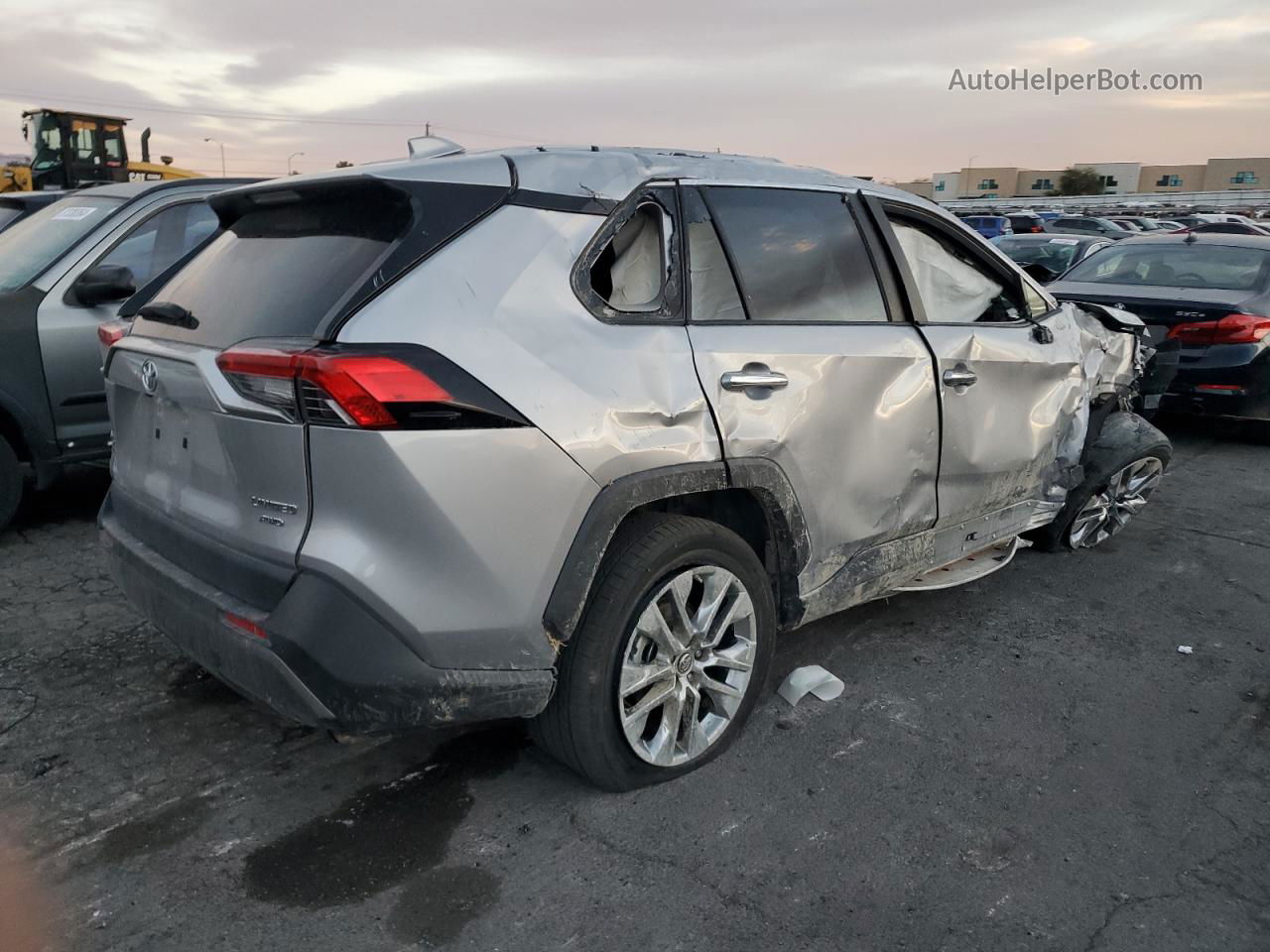 2019 Toyota Rav4 Limited Silver vin: JTMN1RFV4KD505089