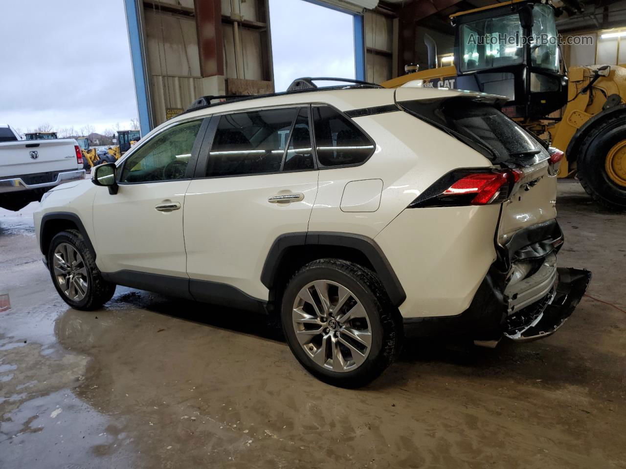 2019 Toyota Rav4 Limited White vin: JTMN1RFV4KD516433