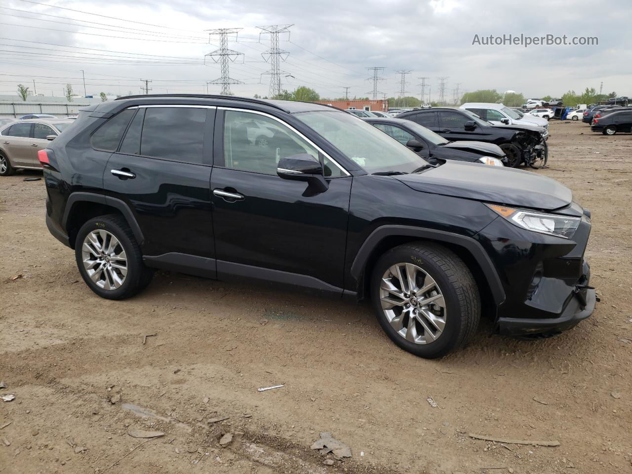 2019 Toyota Rav4 Limited Black vin: JTMN1RFV4KD523768