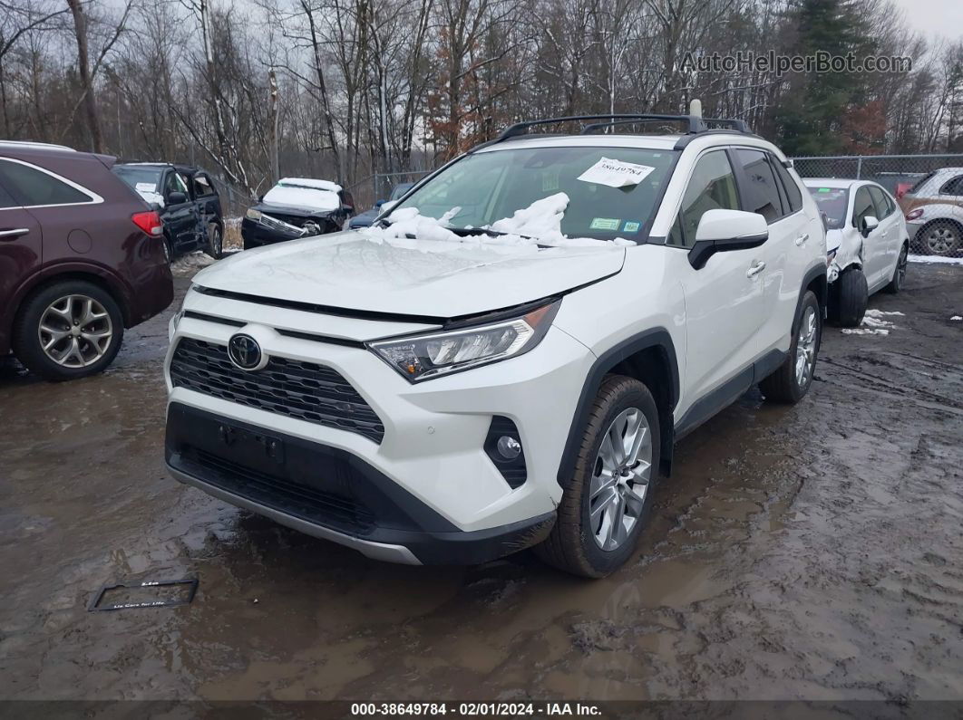 2019 Toyota Rav4 Limited White vin: JTMN1RFV5KD031119