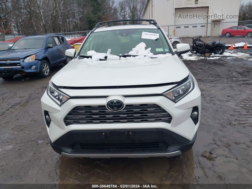 2019 Toyota Rav4 Limited White vin: JTMN1RFV5KD031119