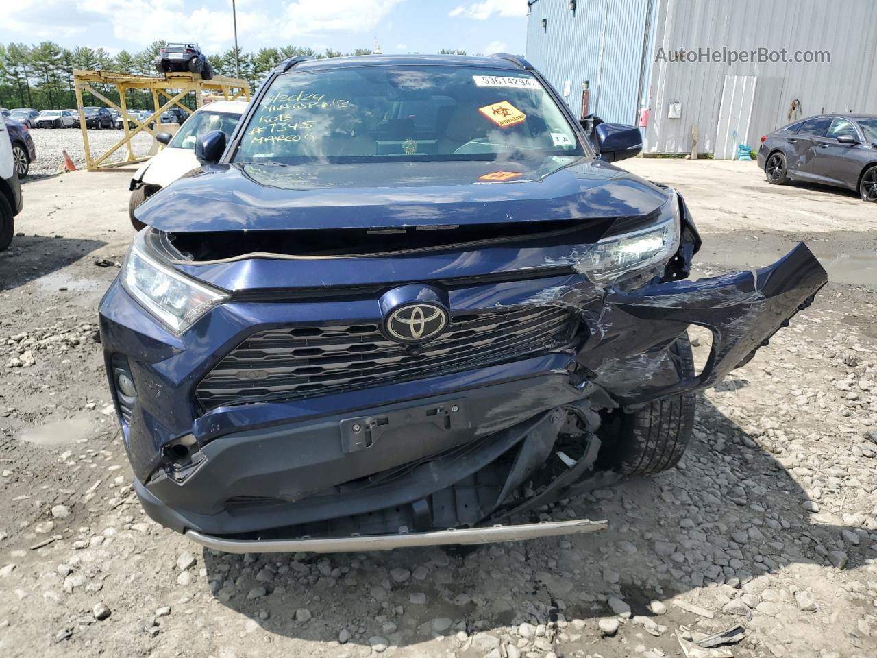 2019 Toyota Rav4 Limited Blue vin: JTMN1RFV6KD507345