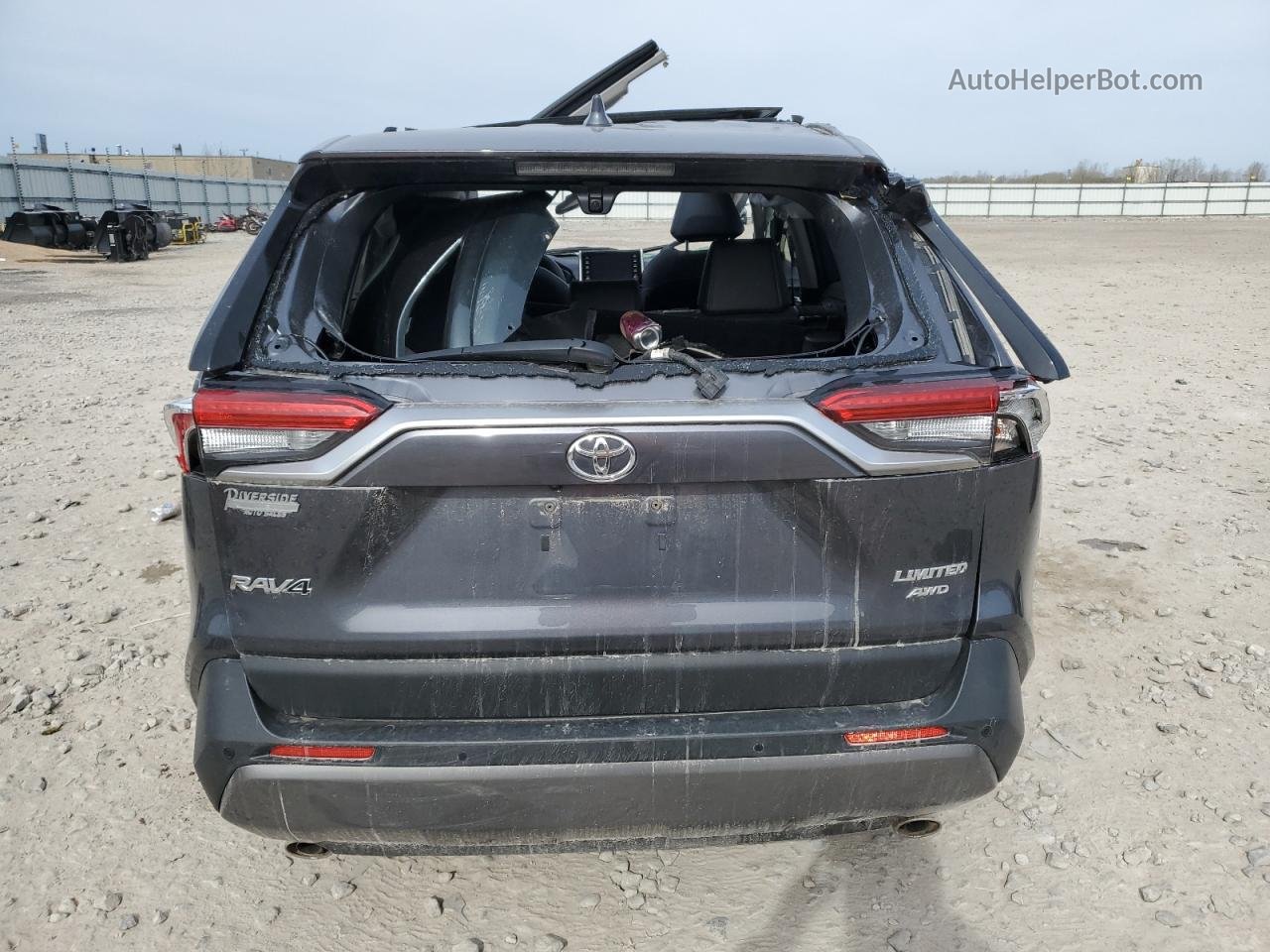 2019 Toyota Rav4 Limited Gray vin: JTMN1RFV7KD505166