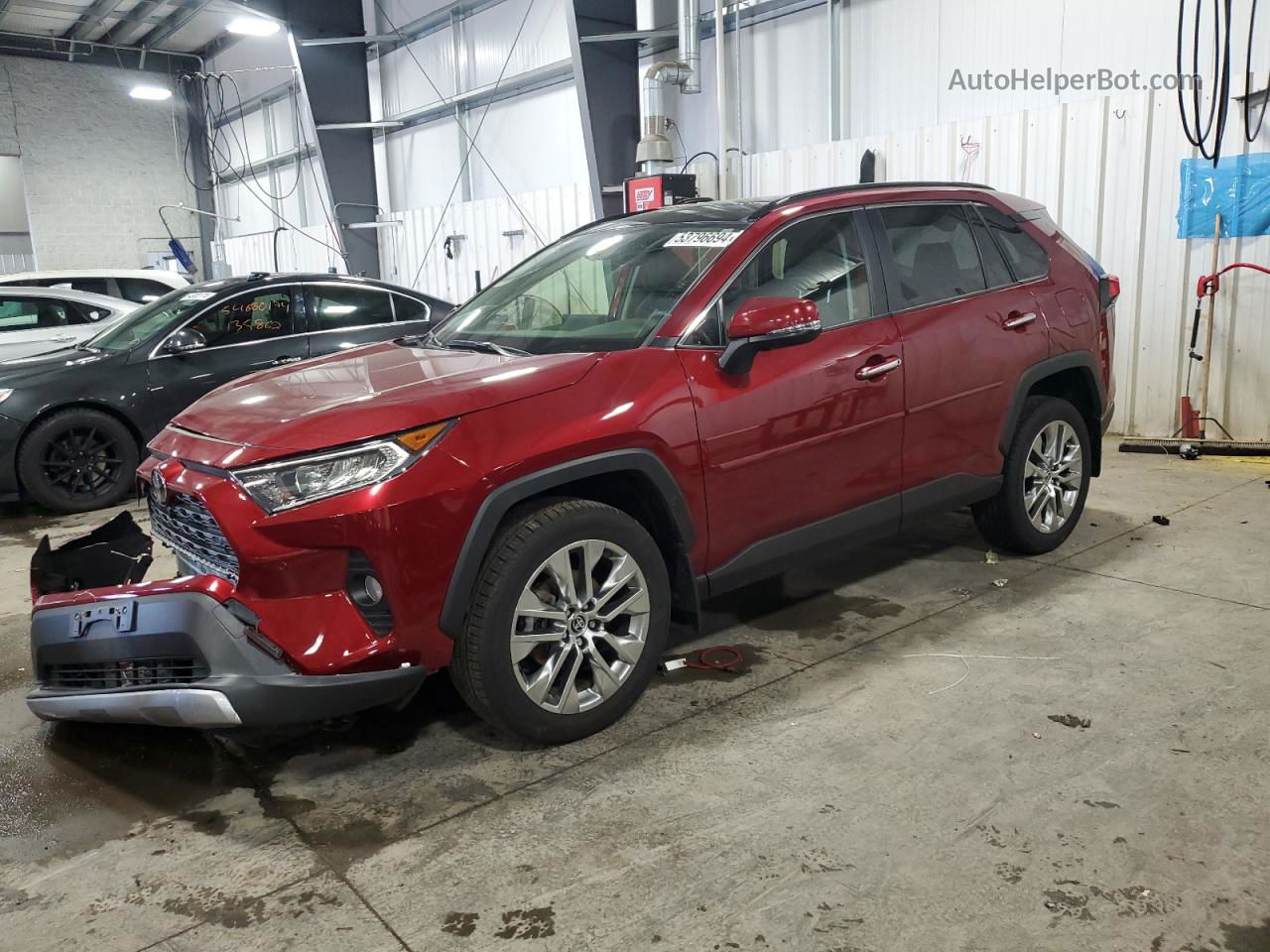 2021 Toyota Rav4 Limited Burgundy vin: JTMN1RFV8MD084769