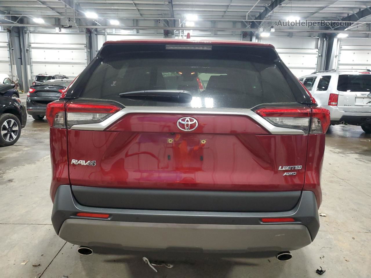 2021 Toyota Rav4 Limited Burgundy vin: JTMN1RFV8MD084769