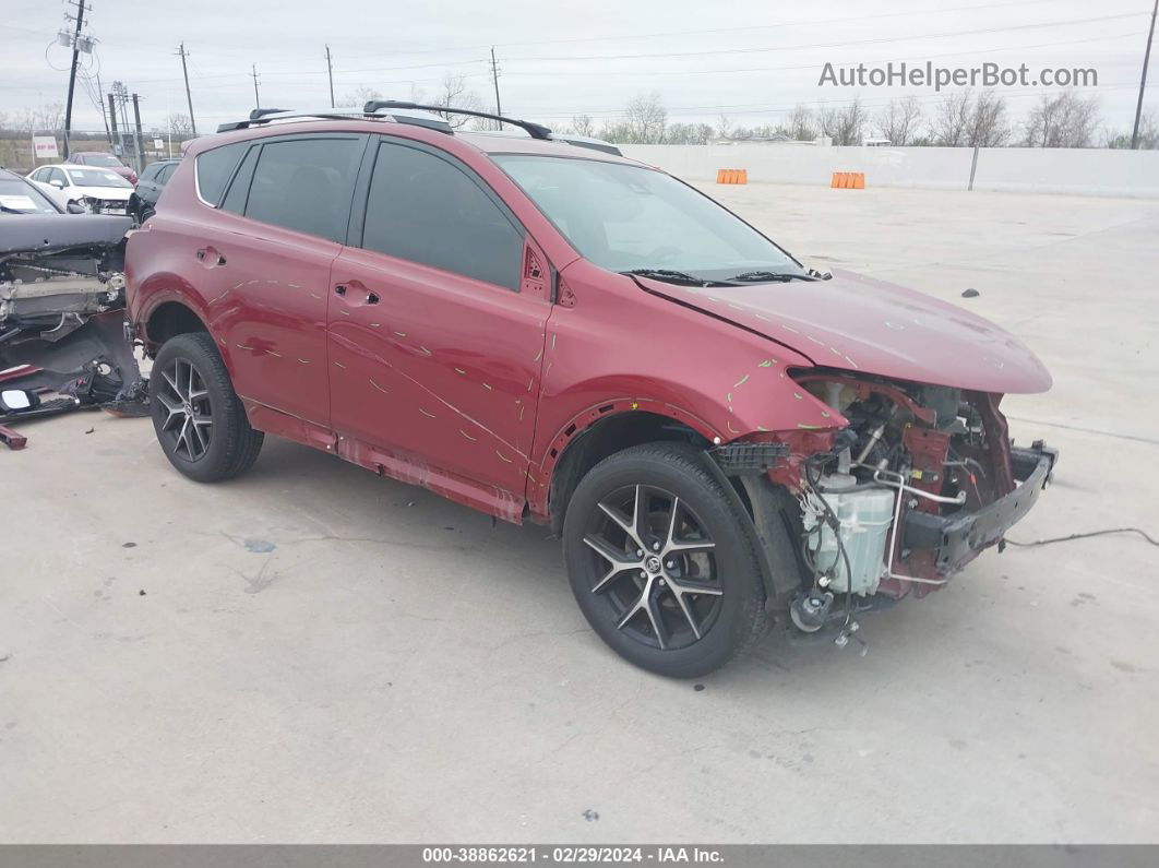 2018 Toyota Rav4 Se Maroon vin: JTMNFREV0JD126818