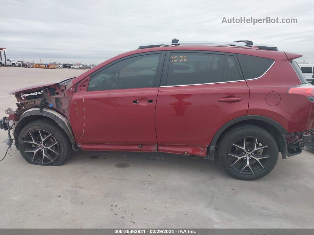 2018 Toyota Rav4 Se Maroon vin: JTMNFREV0JD126818