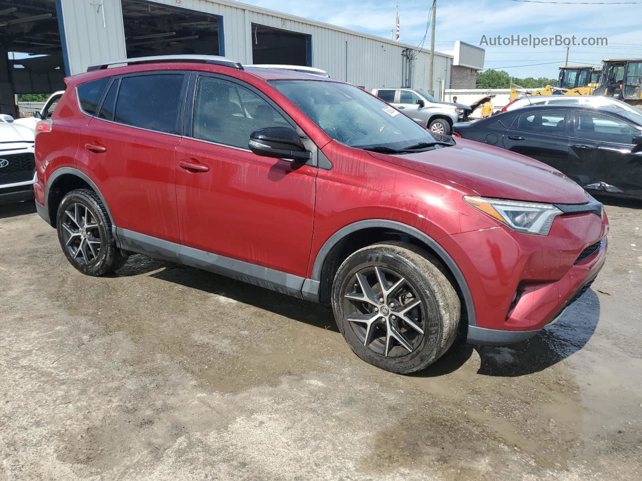 2018 Toyota Rav4 Se Burgundy vin: JTMNFREV1JD114211