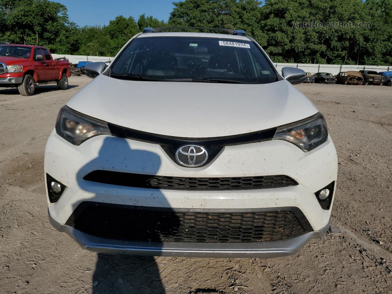 2016 Toyota Rav4 Se White vin: JTMNFREV2GJ074263