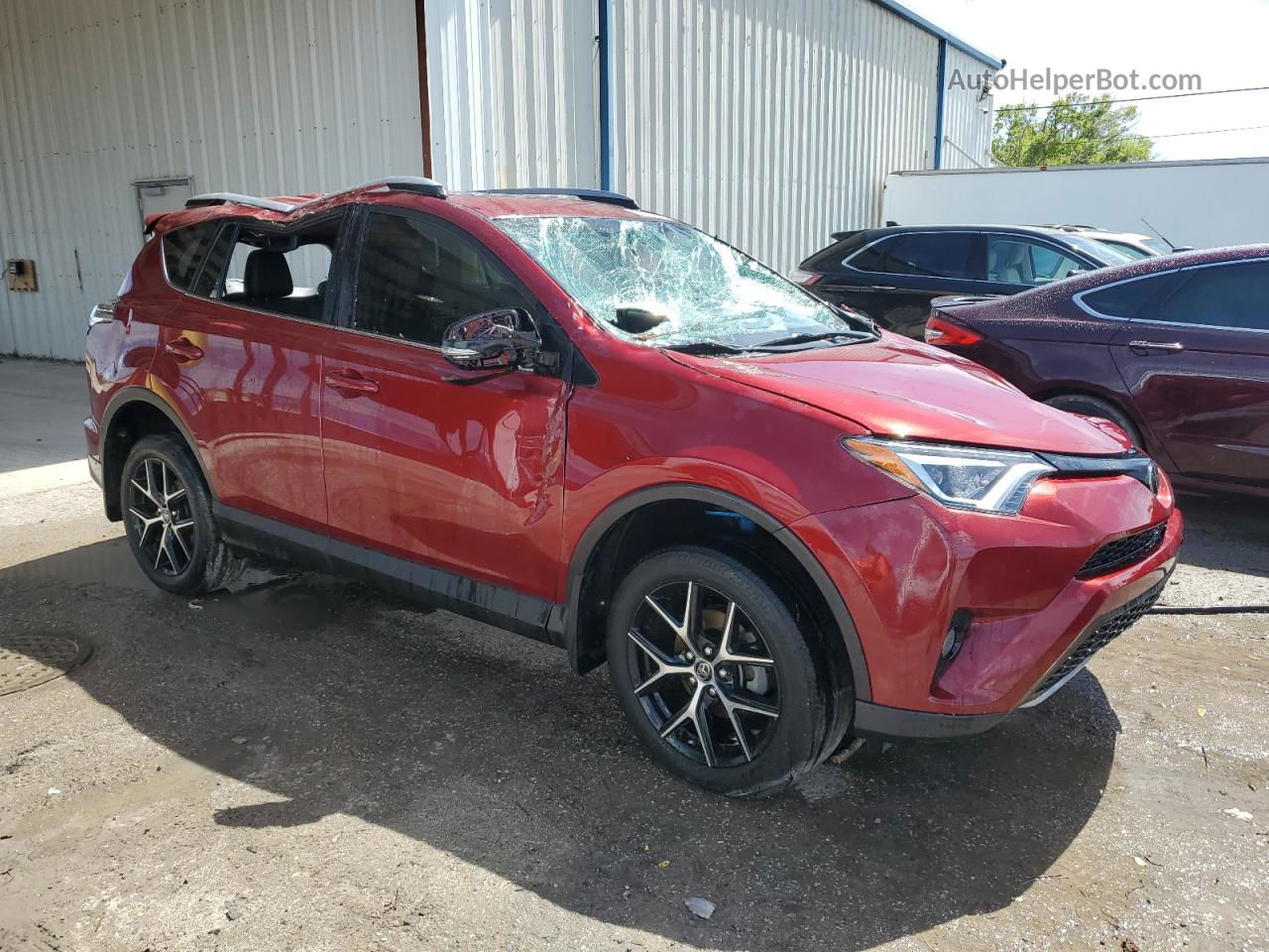 2018 Toyota Rav4 Se Red vin: JTMNFREV2JD108689