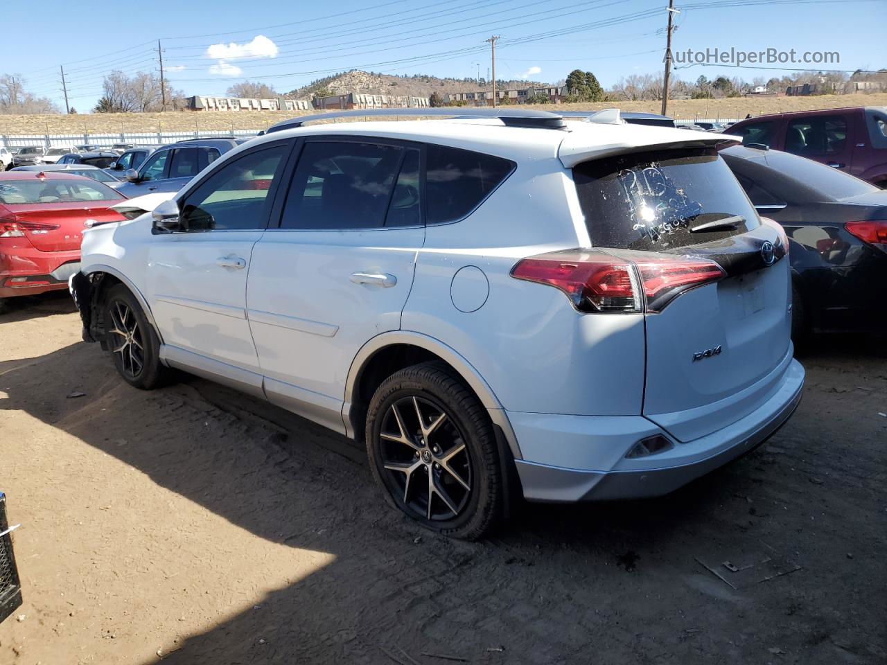 2016 Toyota Rav4 Se White vin: JTMNFREV7GJ064103