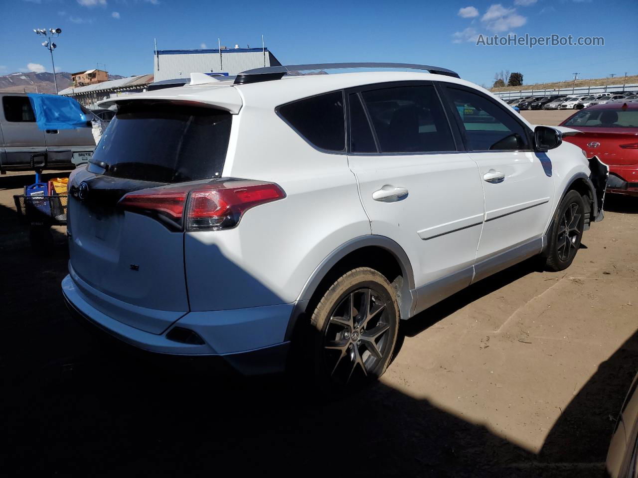 2016 Toyota Rav4 Se White vin: JTMNFREV7GJ064103