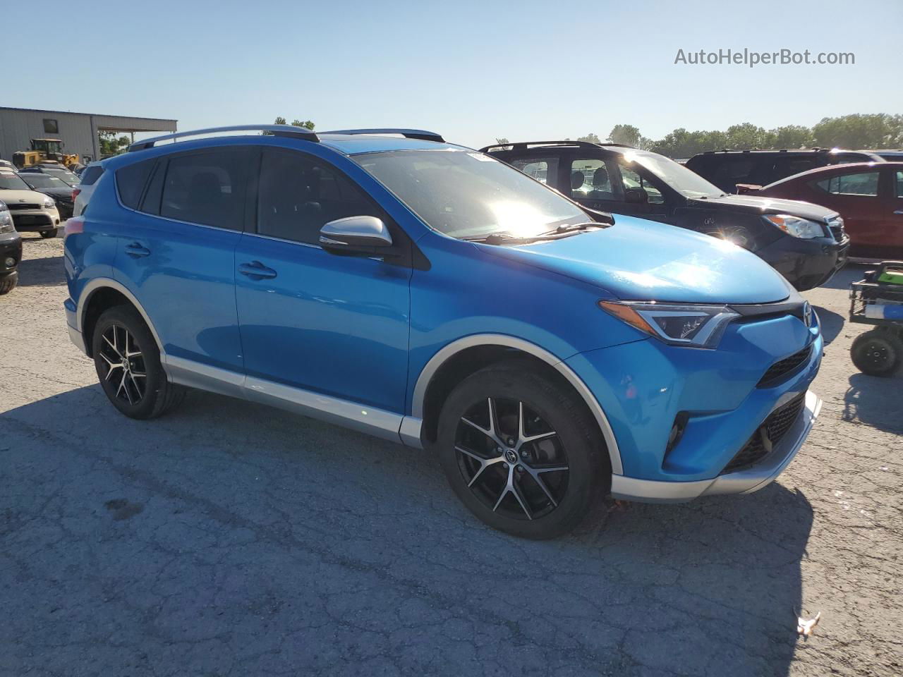 2016 Toyota Rav4 Se Blue vin: JTMNFREVXGD084148