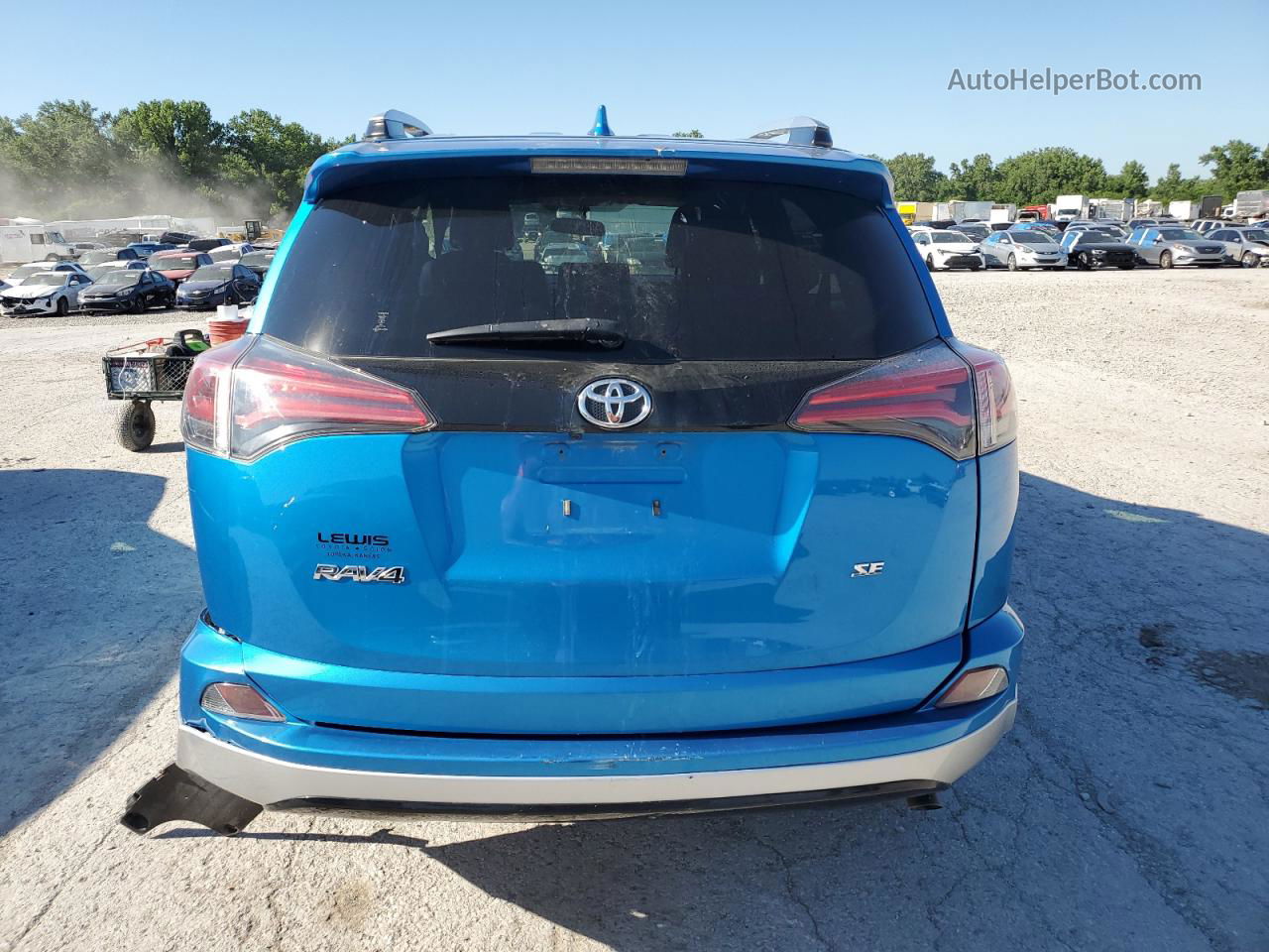 2016 Toyota Rav4 Se Blue vin: JTMNFREVXGD084148