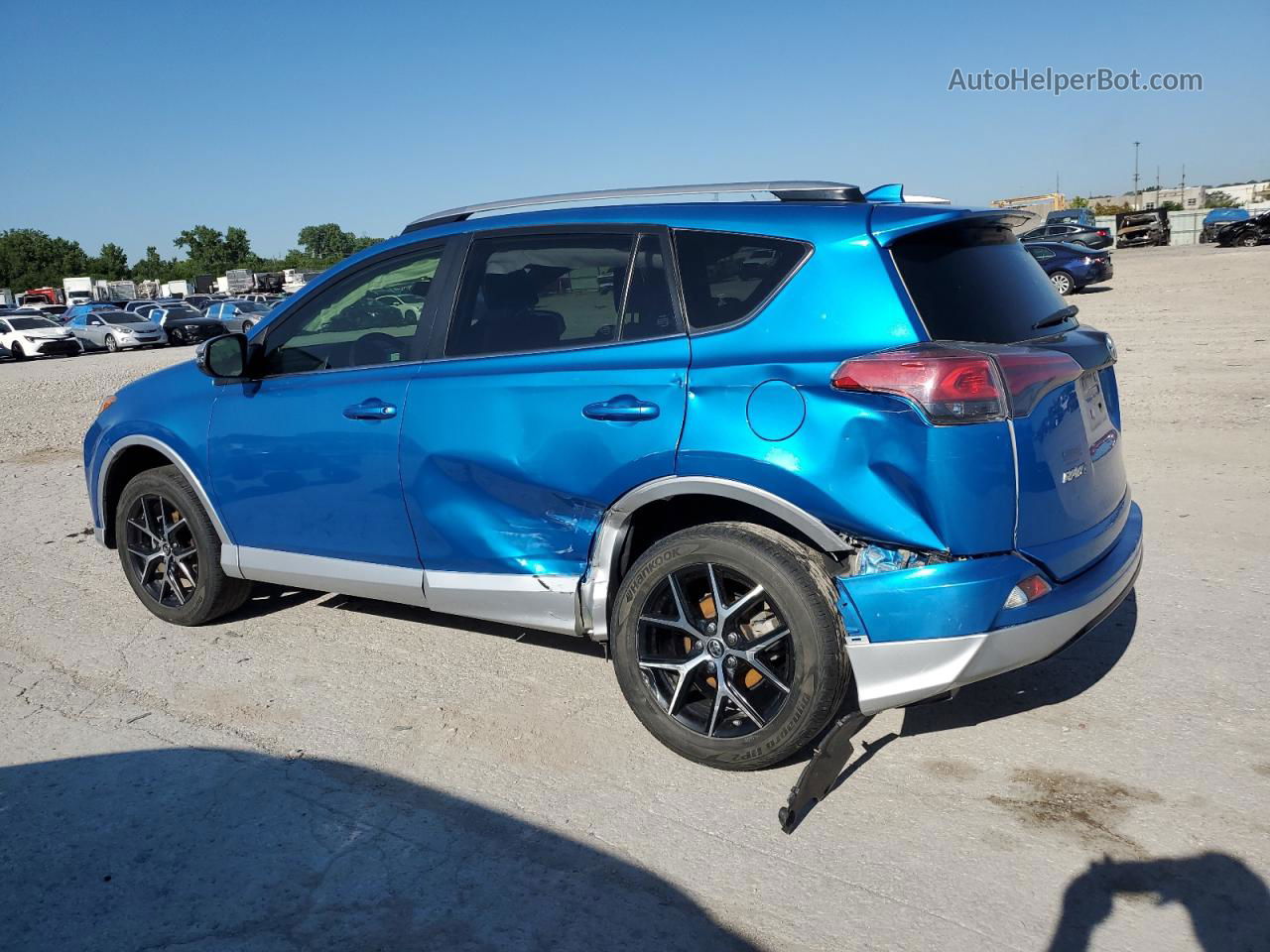 2016 Toyota Rav4 Se Blue vin: JTMNFREVXGD084148