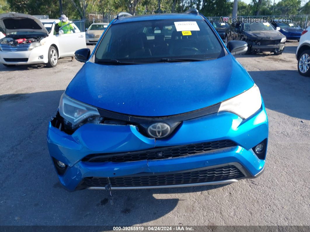 2018 Toyota Rav4 Se Blue vin: JTMNFREVXJJ151033