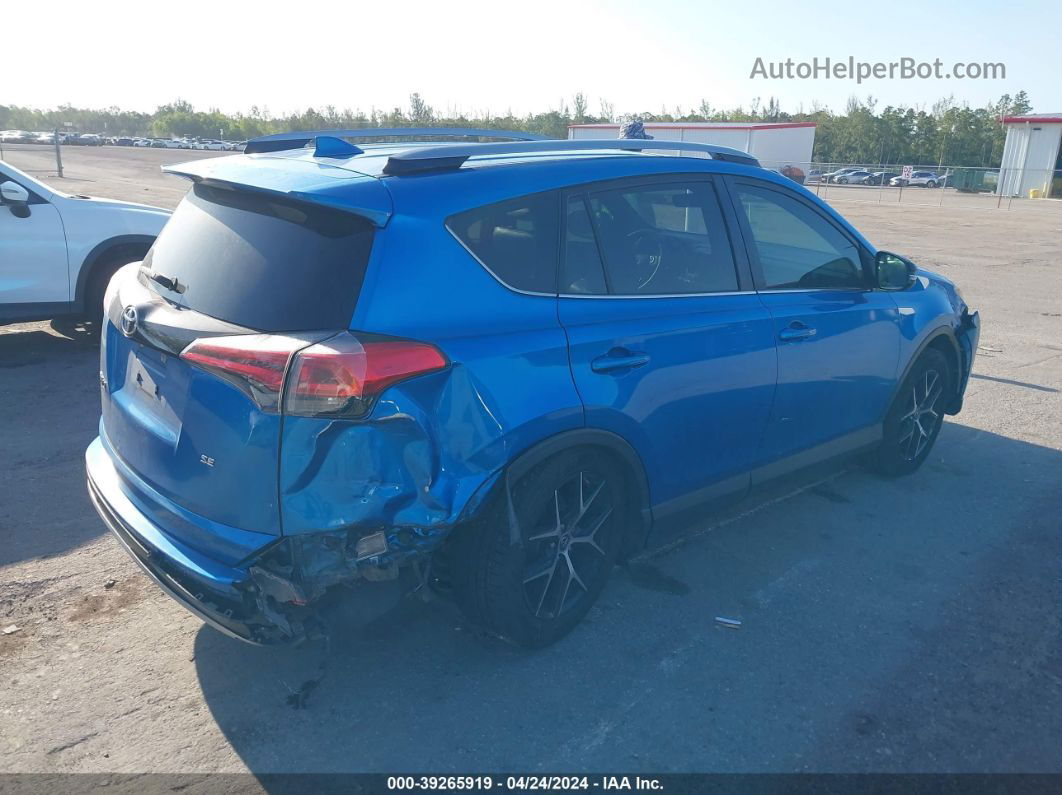 2018 Toyota Rav4 Se Blue vin: JTMNFREVXJJ151033