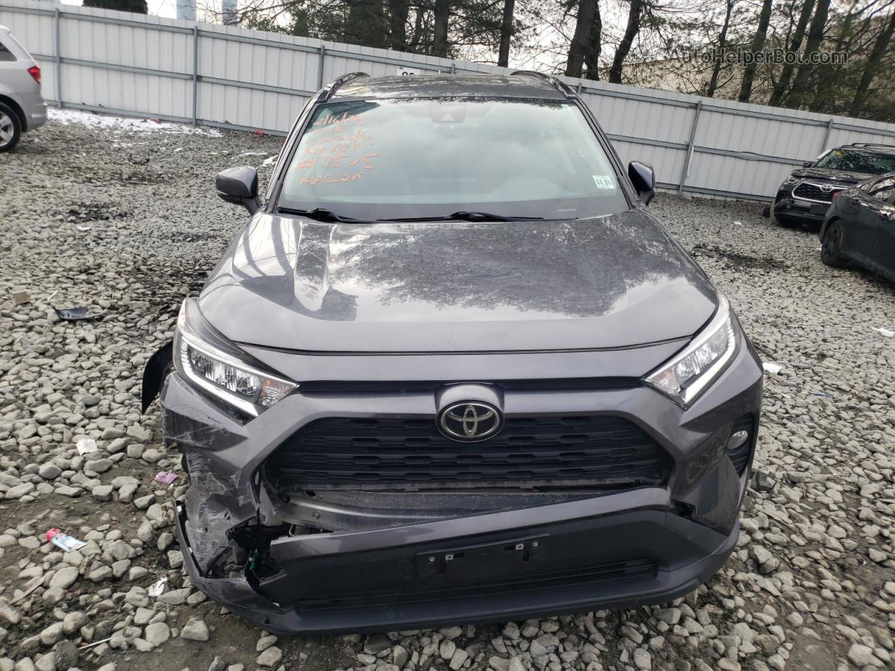 2019 Toyota Rav4 Xle Gray vin: JTMP1RFV1KD047505