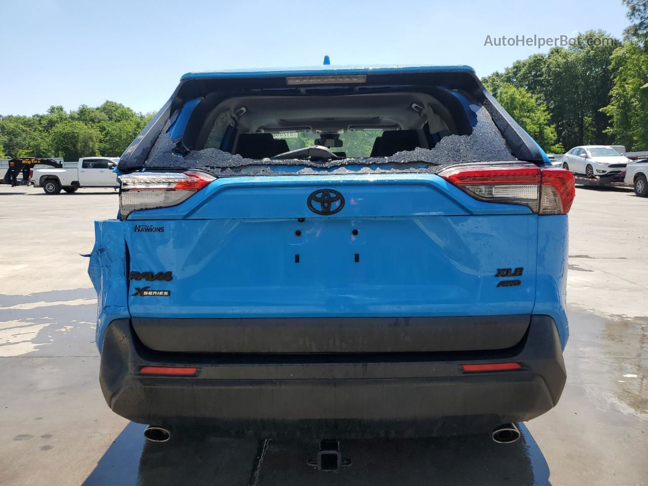 2019 Toyota Rav4 Xle Blue vin: JTMP1RFV2KD036674