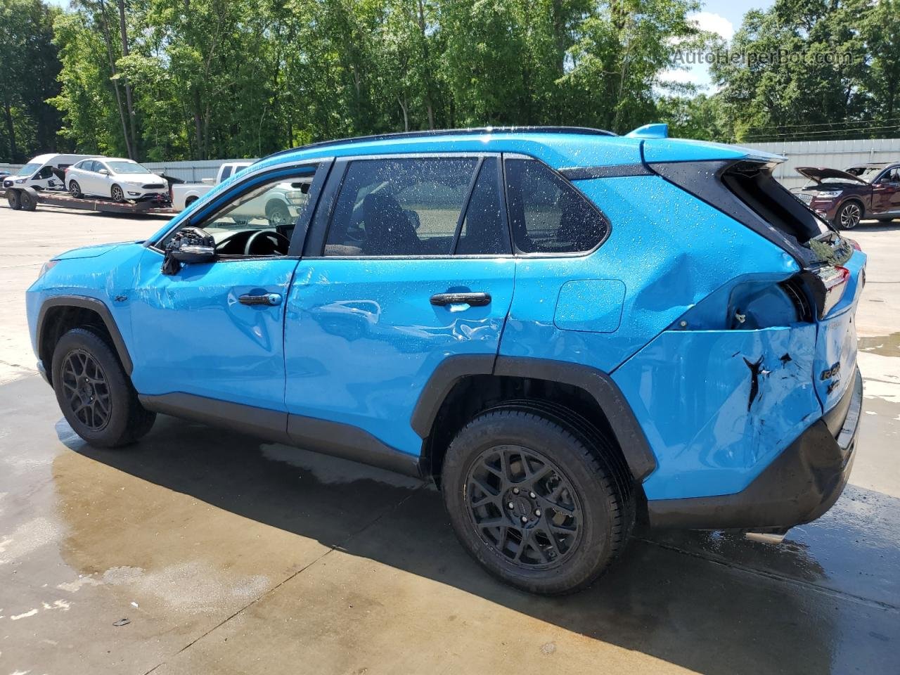 2019 Toyota Rav4 Xle Blue vin: JTMP1RFV2KD036674