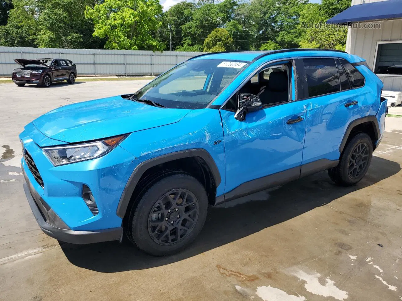 2019 Toyota Rav4 Xle Синий vin: JTMP1RFV2KD036674