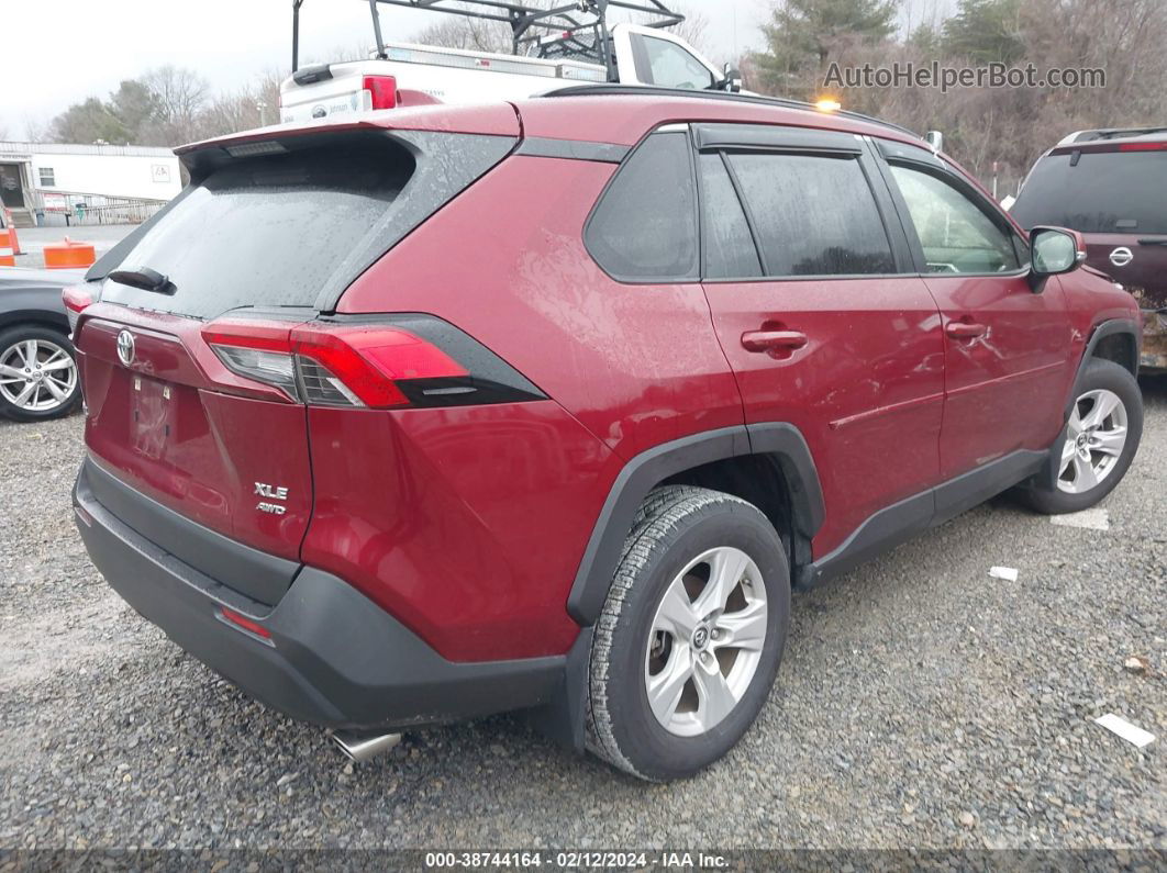 2019 Toyota Rav4 Xle Красный vin: JTMP1RFV2KD037291