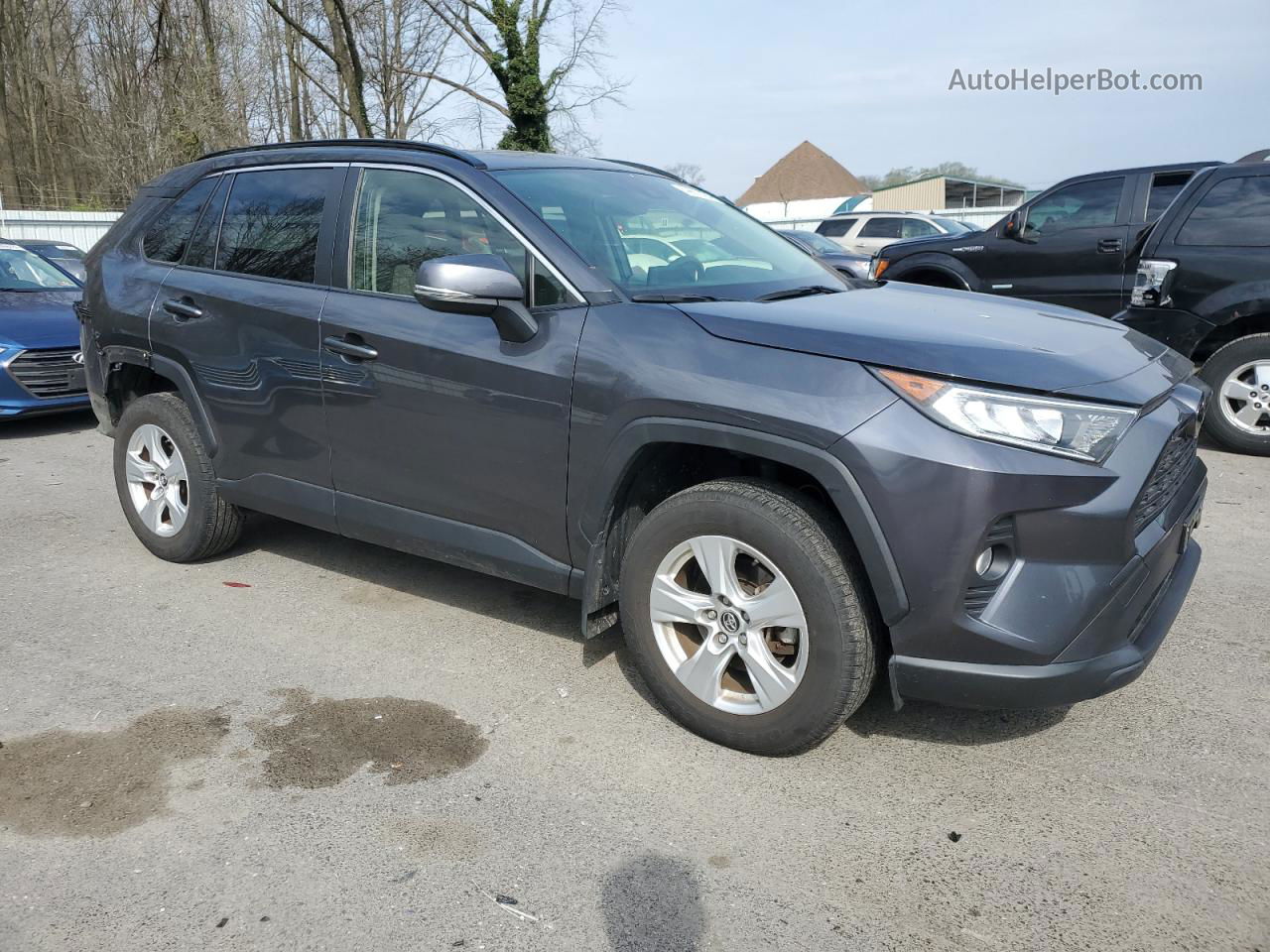 2019 Toyota Rav4 Xle Черный vin: JTMP1RFV3KD013842