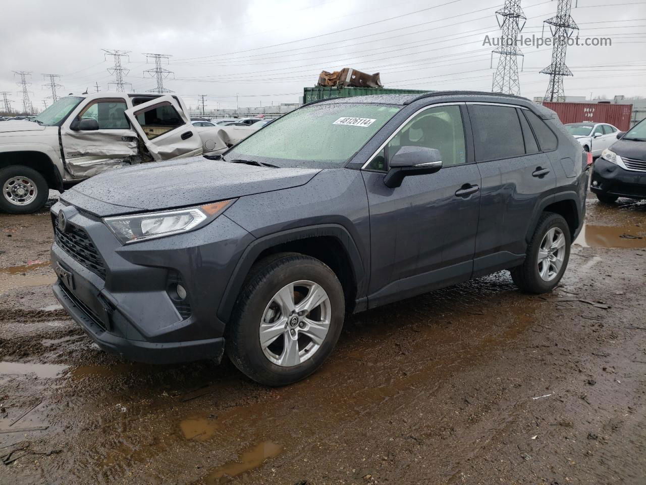 2021 Toyota Rav4 Xle Gray vin: JTMP1RFV4MD078850