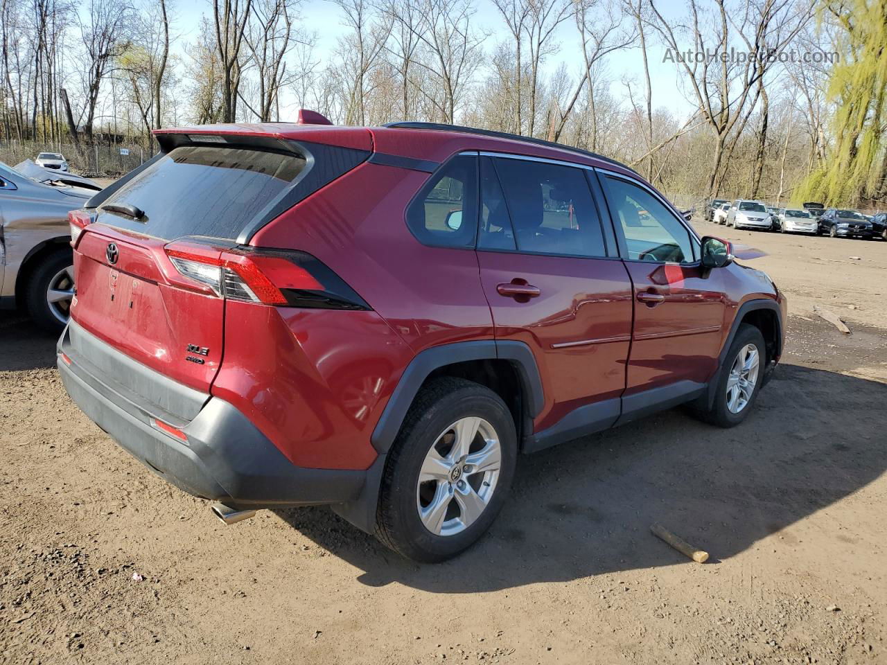 2019 Toyota Rav4 Xle Красный vin: JTMP1RFV6KD042025