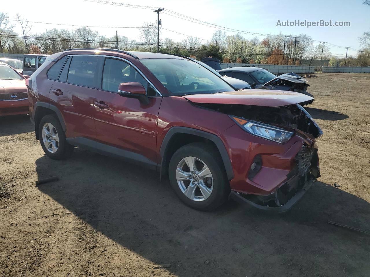 2019 Toyota Rav4 Xle Красный vin: JTMP1RFV6KD042025