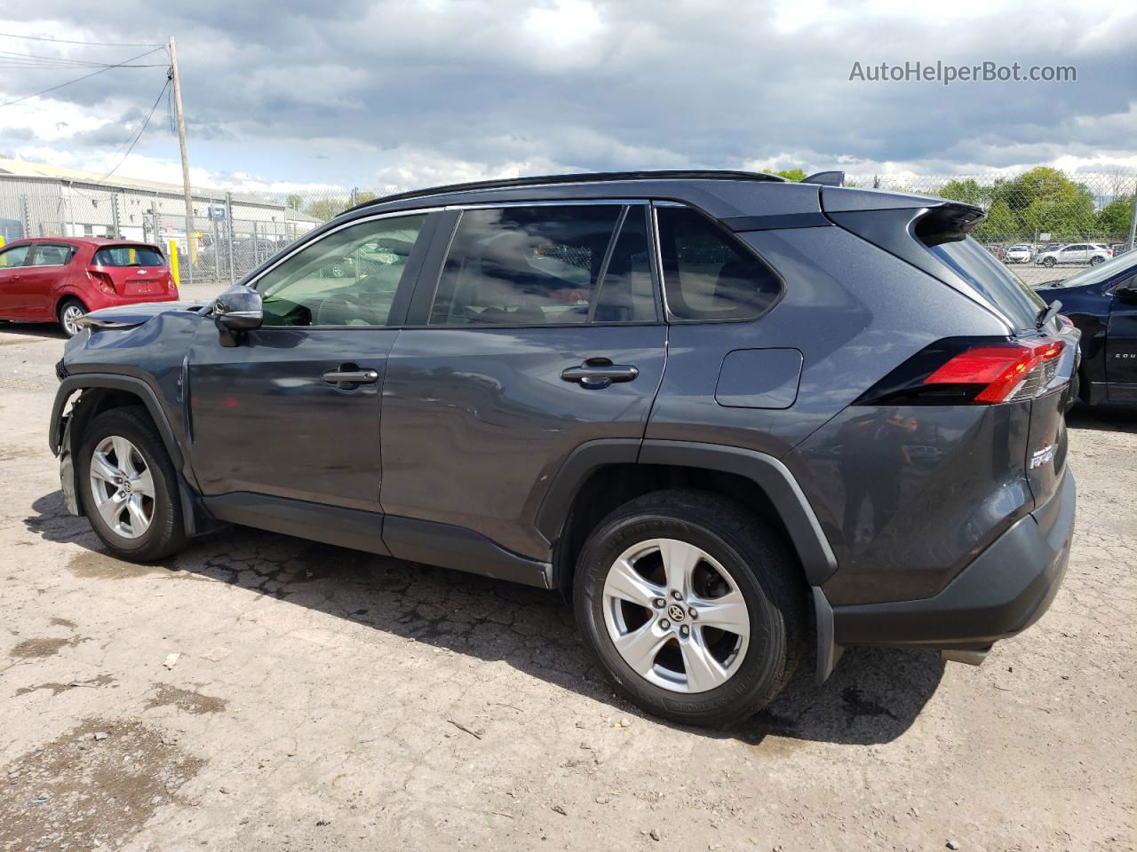 2019 Toyota Rav4 Xle Gray vin: JTMP1RFV6KD046317